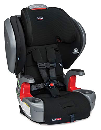 Britax Grow with You ClickTight Plus Harness-2-Booster Car Seat - 3 Layer Impact Protection - 25 to 120 Pounds, Jet Safewash ...