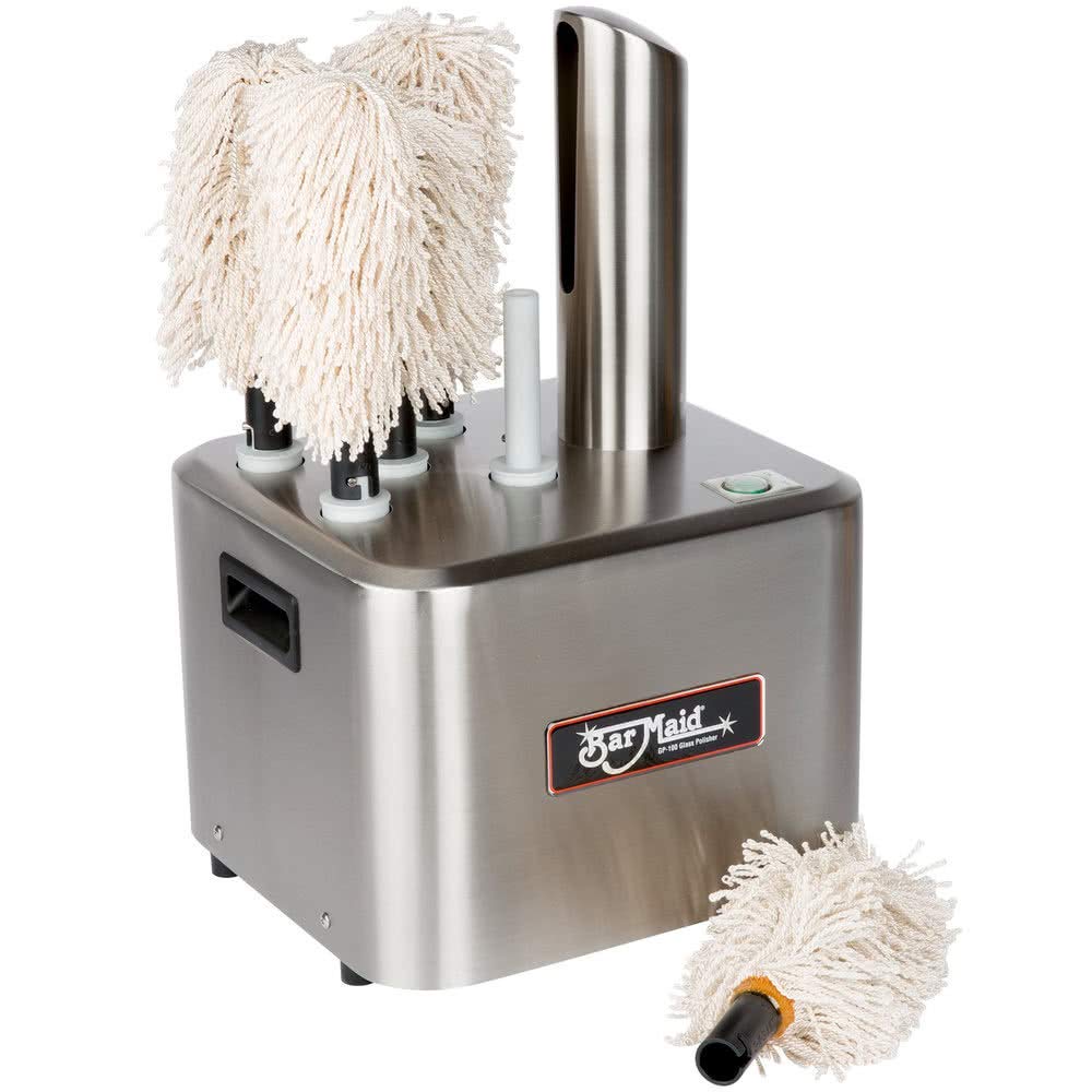 Bar Maid GP-100 Commercial Glass Polisher for Hotels, C...