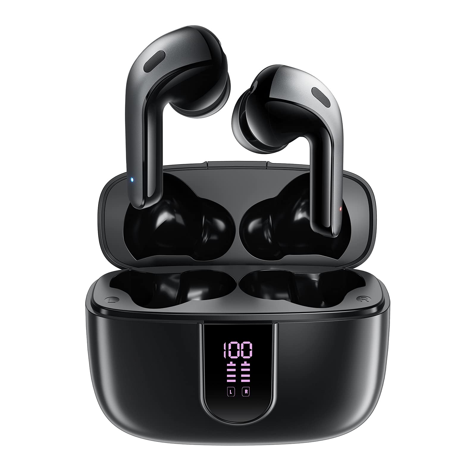 HYIEAR Wireless Earbuds – Bluetooth Headphones with Microphone and Touch Control – Ultra-Light and Ergonomic Wireless Bluetooth Earbuds – 40 Hours Playtime – IPX5 Waterproof Wireless Earphones