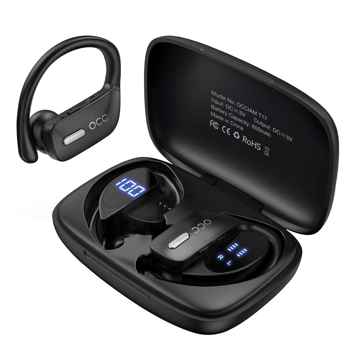 occiam Wireless Earbuds Bluetooth Headphones 48H Play B...