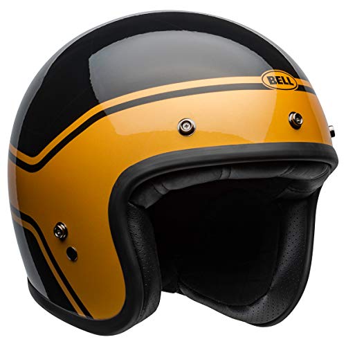 Bell  Custom 500 Open-Face Motorcycle Helmet (Streak Gloss Black/Gold, Small)