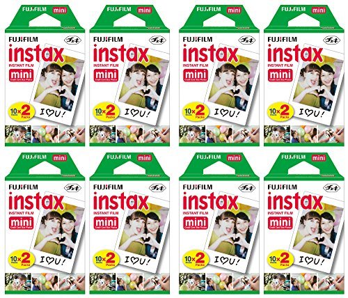 Fujifilm Instax Mini Instant Film (8 Twin Packs, 160 Total Pictures) for Instax Cameras