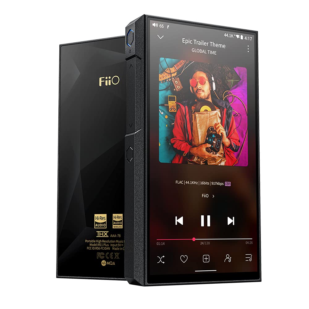 FiiO M11 Plus MP3/MP4 Music Player Hi-Res Android 10 Snapdragon 660,THX AAA, 5.5inch, 64G, MQA 8X, atpX HD/LDAC Bluetooth5.0/DSD/Tidal/Spotify/4.4 Balance Output