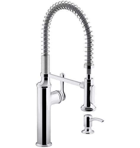 KOHLER R10651-SD-CP Sous Pro-Style Single-Handle Pull-Down Sprayer Kitchen Faucet in Chrome