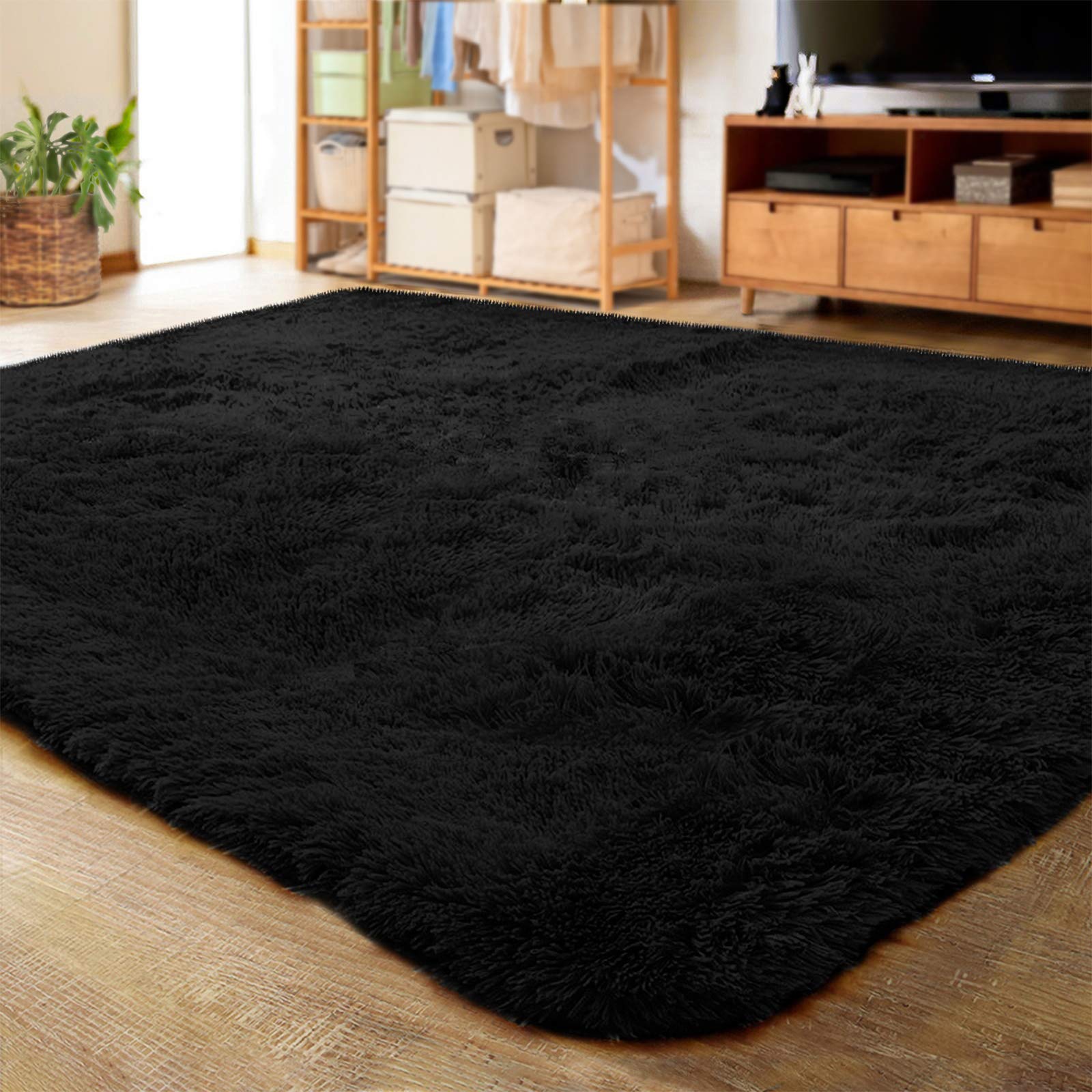 LOCHAS Ultra Soft Indoor Modern Area Rugs Fluffy Living Room Carpets for Children Bedroom Home Decor Nursery Rug