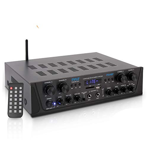 Pyle 500W Karaoke Wireless Bluetooth Amplifier - 4 Chan...