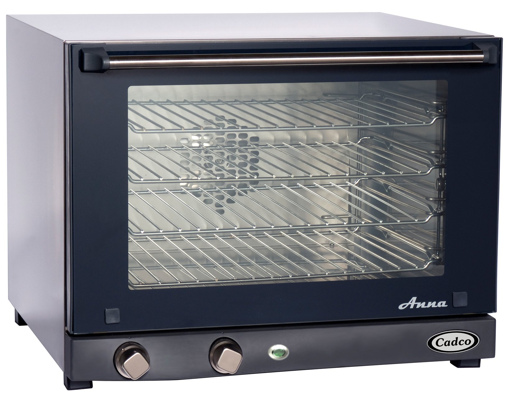 CADCO OV-023 Compact Half Size Convection Oven with Man...