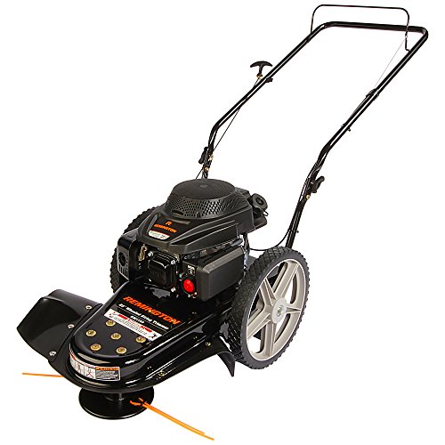 Remington RM1159 159cc 4-Cycle Gas Powered Walk-Behind High-Wheeled String Trimmer - 22-Inch Trimming Mower for Lawn Care, Black