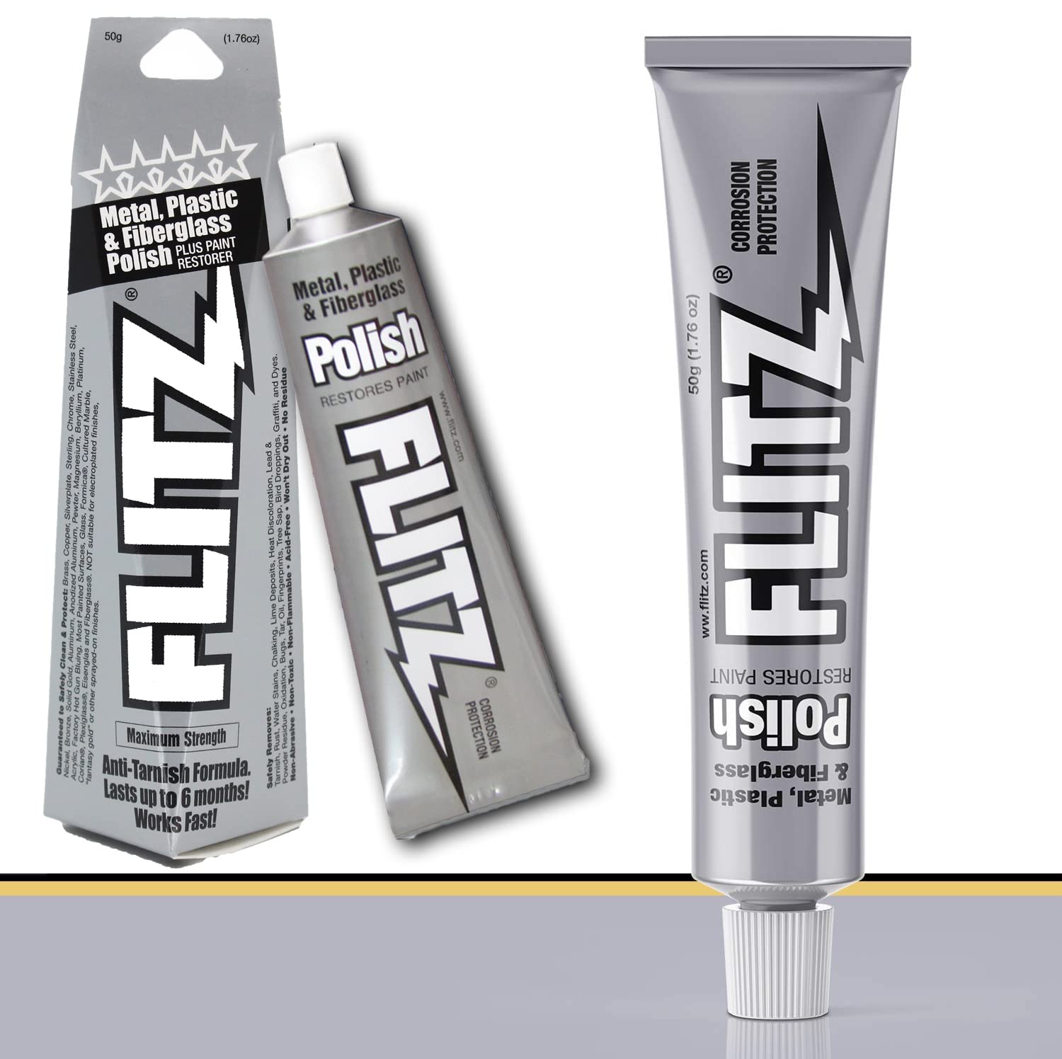 Flitz Metal, Plastic and Fiberglass Polish Paste in 1.7...