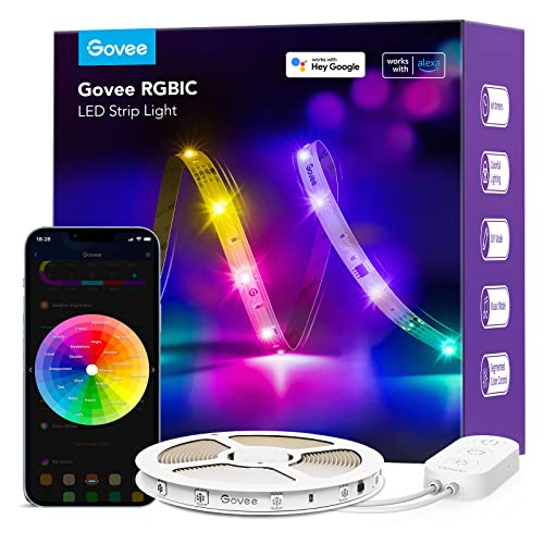 Govee LED Strip Lights,RGBIC Pro WiFi Wireless Smart Light Strip Compatible with Alexa Google Assistant