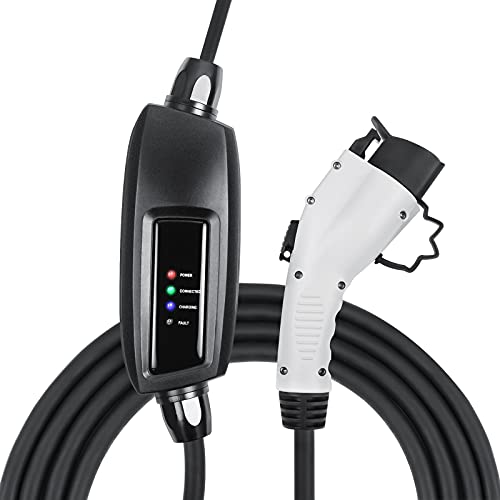 Lectron Level 2 EV Charger (240V,16 Amp) with 21ft Extension Cord J1772 Cable & NEMA 10-30 Plug