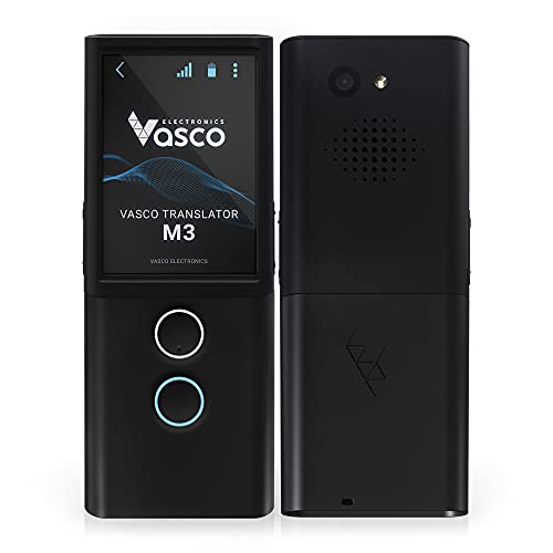 Vasco Electronics Vasco M3 Language Translator Device | The Only Translator with Free and Unlimited Internet in 200 Countries | Photo Translation | European Brand