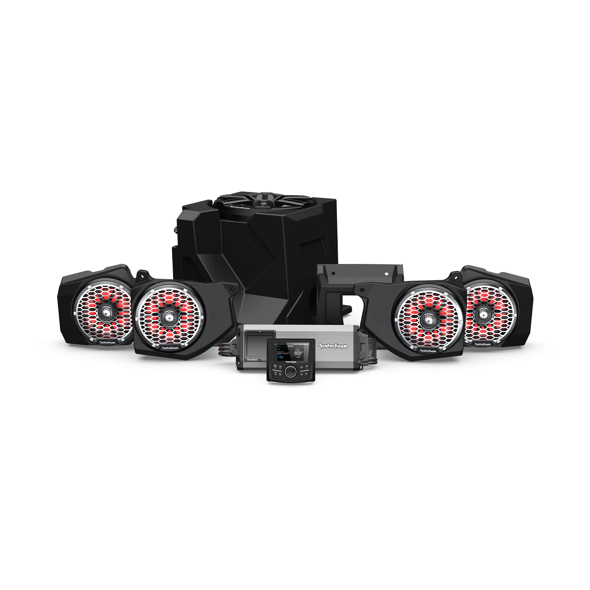 Rockford Fosgate RNGR18-STG6 Audio Kit: PMX-3 Receiver,...