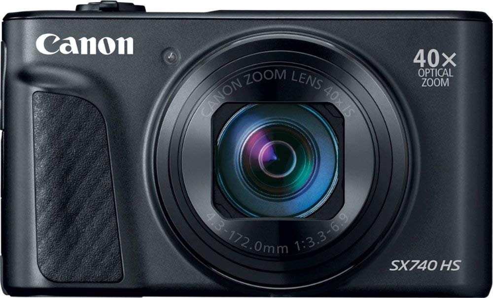 Canon PowerShot SX740 HS Camera with 40x Optical Zoom and 20.3 Megapixel CMOS Sensor (International Model, Black)