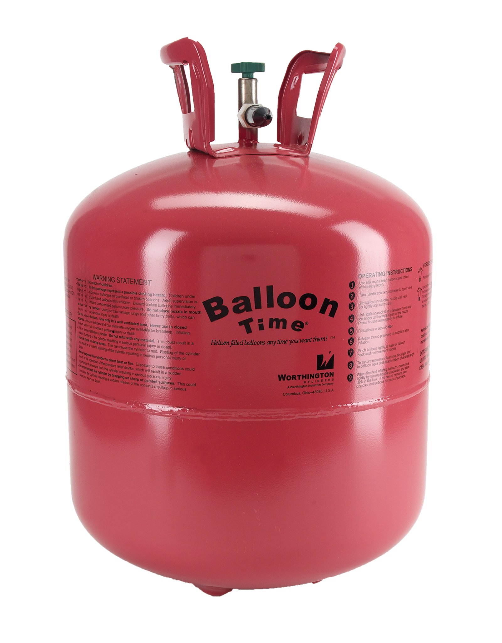 Worthington Cylinders 347138 14.9 cu. Ft. Disposable Helium Tank