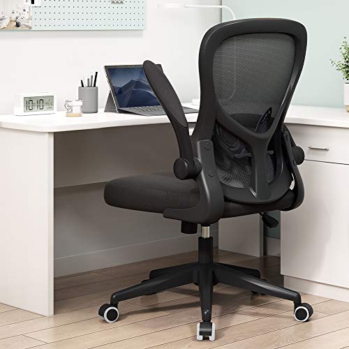 Hbada Office Chair, Ergonomic Desk Chair, Computer Mesh Chair with Lumbar Support and Flip-up Arms