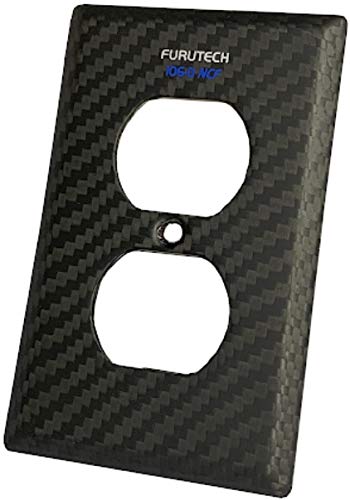 Furutech 106-D NCF Non-Magnetic Nano-Crystal Carbon-Fiber Outlet Cover