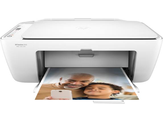 HP DeskJet 2655 All-in-One Compact Printer, Instant Ink ready - White (V1N04A)