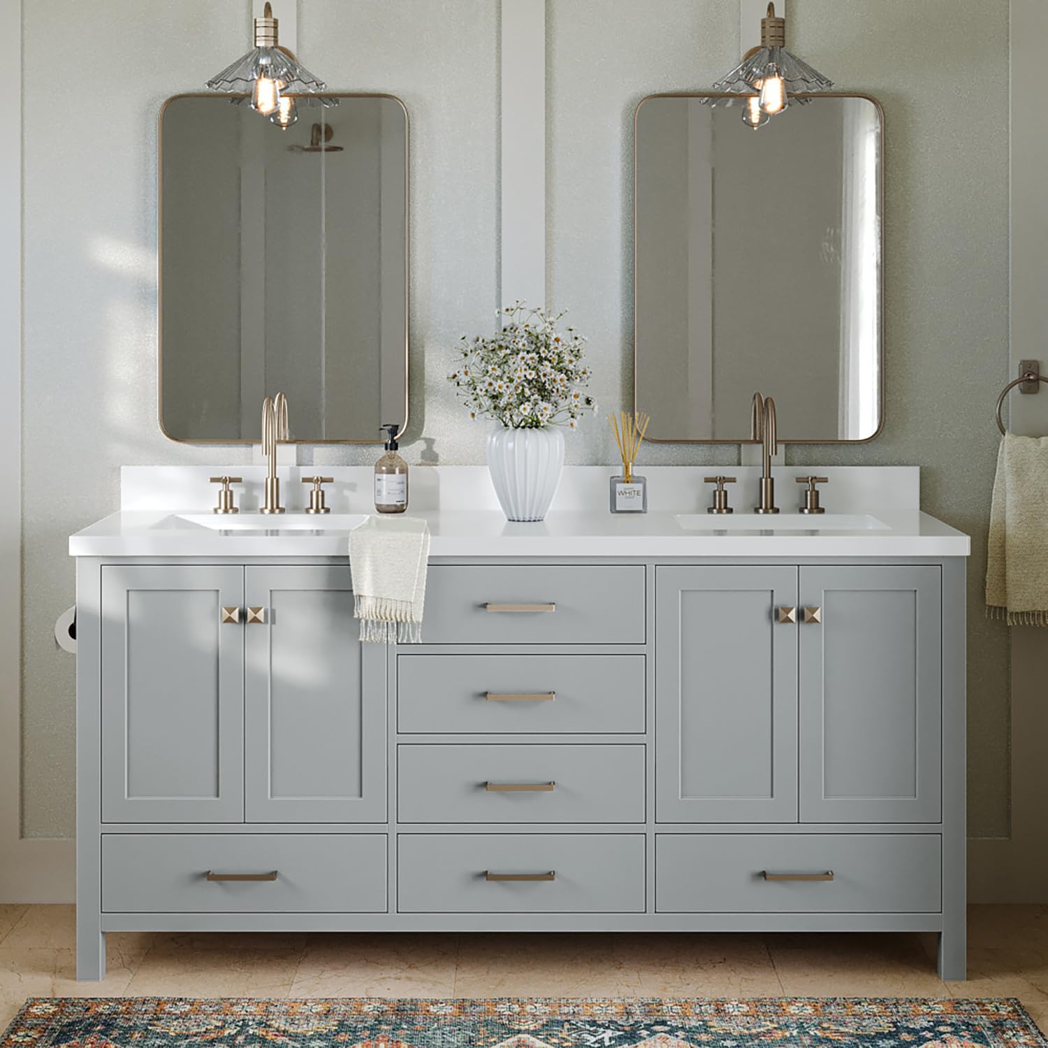 Ariel Double Bathroom Vanity 73