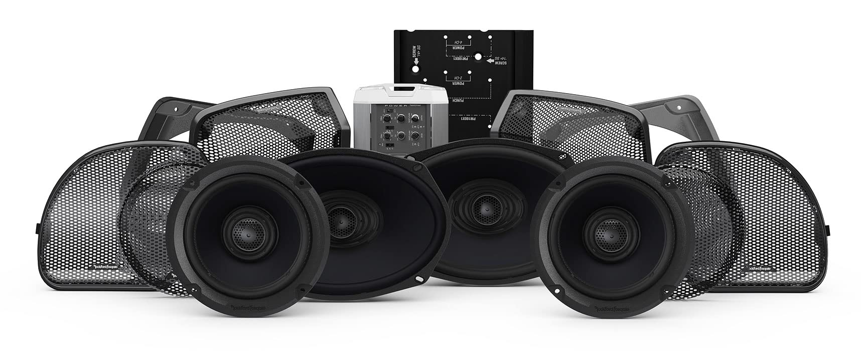 Rockford Fosgate HD14RGSG-STAGE3 Four Speakers & Amplif...