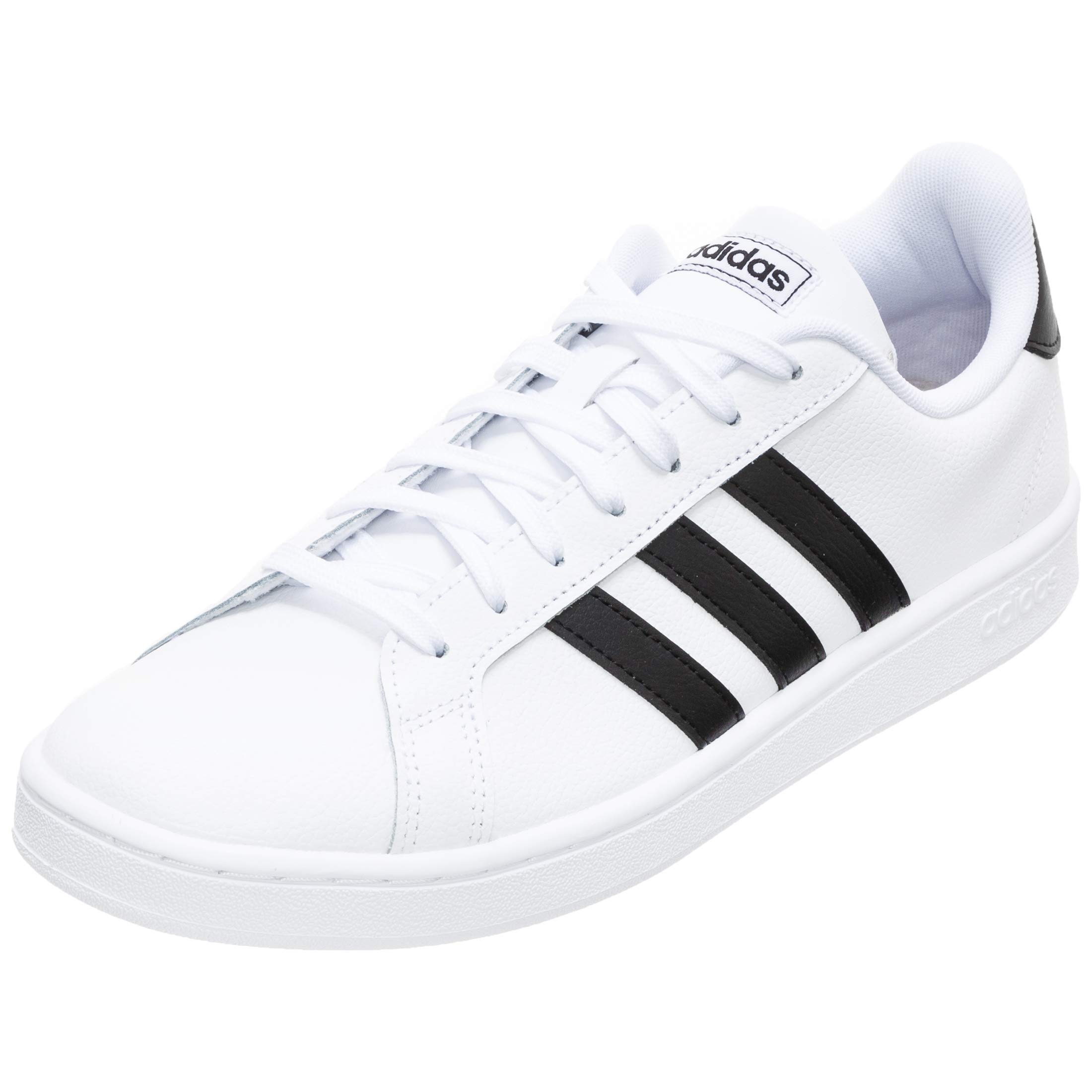 adidas Men's Grand Court Tennis Shoes, White (Ftw Bla/Negbás/Ftw Bla 000)