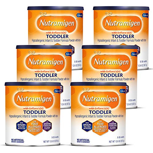 MECV7 - pallet ordering Enfamil Nutramigen Hypoallergenic Colic Toddler Formula Lactose Free Milk Powder, 12.6 ounce (Pack of 6) - Omega 3 DHA, LGG Probiotics, Iron, Immune Support