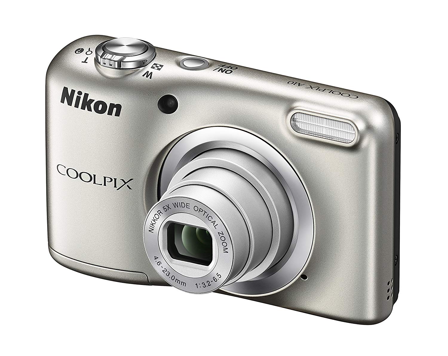 Nikon 
 COOLPIX A10 16.1MP 5x Zoom NIKKOR Glass Lens Digital Camera - Silver Refurbished